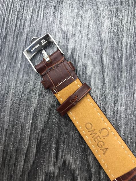 omega watch leather strap|genuine omega leather watch straps.